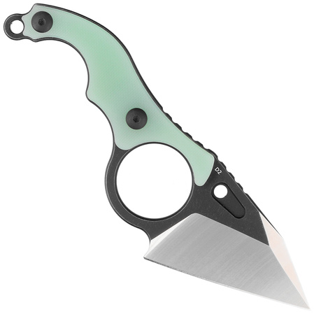 Nóż Kubey Hippocam KU166B Jade G10, Satin/Blackwashed D2