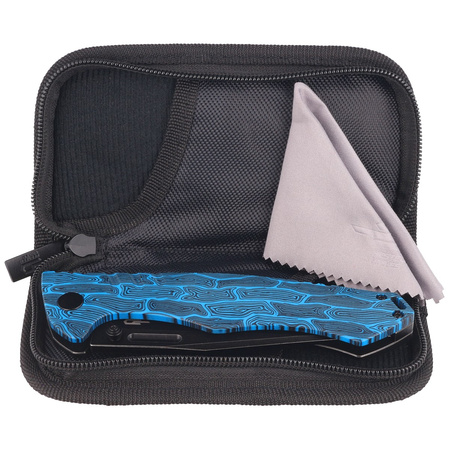 Nóż składany Bestech Keen II Black-Blue G10/Titanium, Black Stonewashed CPM S35VN by Koens Craft (BT2301D)
