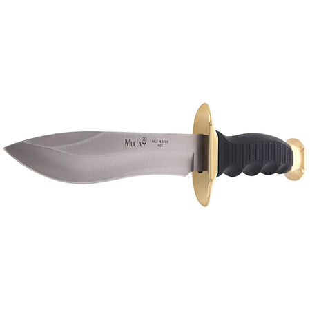 Muela 85-160 Black Rubber Knife, Satin 420H