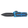 Microtech Scarab II Gen III D/E OTF Knife Blue Aluminum, Black M390MK by Tony Marfione (1280-1BL)