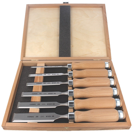 Narex Profi chisel set with side chamfer 6, 12, 20, 26 (863201)