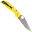 Nóż składany Spyderco Stretch 2 XL Lightweight Salt Yellow FRN, Satin H-2 by Sal Glesser (C258PYL)