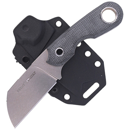 Nóż Viper Berus 2 Black Canvas Micarta, Stonewashed M390 by Tommaso Rumici (VT4014CB)