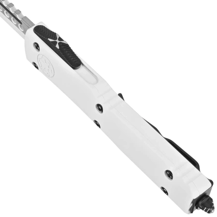 Microtech Ultratech Storm Trooper Hellhound/Warhound OTF Knives Set Signature White Aluminum, White M390 by Tony Marfione (119-1SETSTDS)