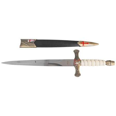 Decor Habitat Templar Dagger White ABS, Satin (S0296)