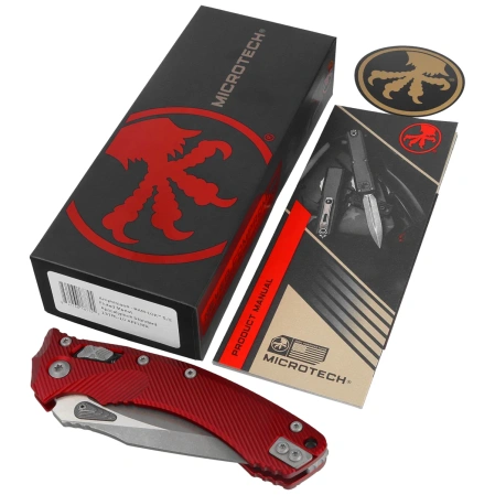 Microtech Amphibian Ram-Lok S/E Knife Fluted Merlot Aluminium, Apocalyptic M390MK by Tony Marfione (137RL-10APFLMR)