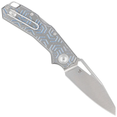 Viper Alfa Knife Gray/Blue Titanium, Satin MagnaCut by Simone Tonolli (V6020TI3DBL)