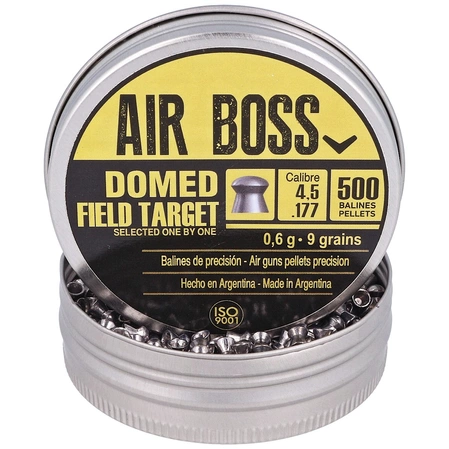 Apolo Air Boss Domed Field Target AirGun Pellets .177/4.51 mm, 500 pcs 0.60g/9.0gr (30202-1)