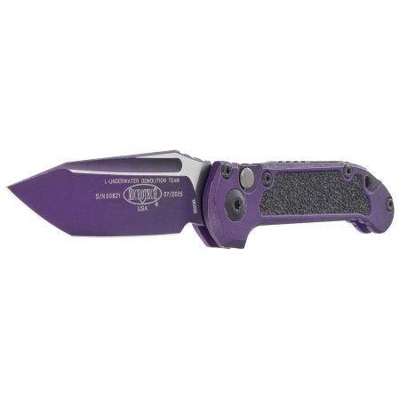 Microtech LUDT Gen III T/E Knife Weathered Purple Aluminum, Weathered Purple M390MK by Tony Marfione (1136-1WPU)