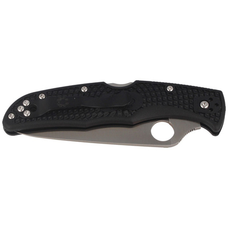 Spyderco Endura 4 FRN Black Flat Ground PlainEdge Knife (C10FPBK)