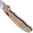 Nóż składany Spyderco Manix 2 Brown Canvas Micarta, Satin CPM Cru-Wear by Eric Glesser (C101MPCW2)