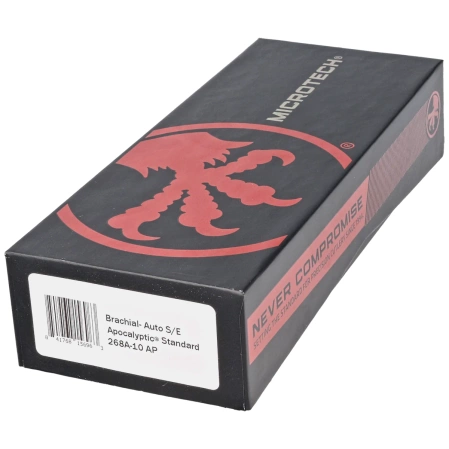 Nóż automatyczny Microtech Brachial Black Aluminium, Apocalyptic by Bastinelli and Tony Marfione (268A-10AP)