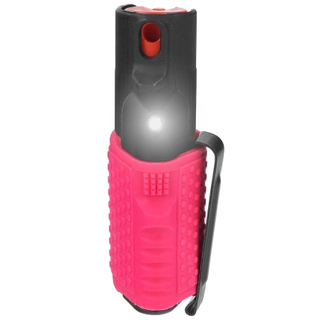 Gaz pieprzowy ESP Hurricane Flashlight Clip Black/Pink 15 ml - strumień (SpH-SFL02-PC)