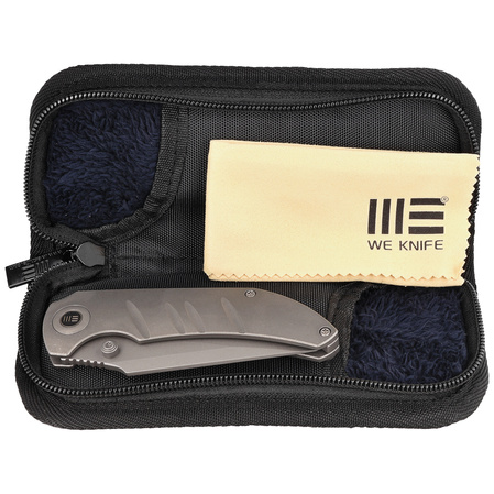 WE Knife Riff-Raff Gray Titanium, Gray Stonewashed CPM 20CV by Matthew Christensen (WE22020B-3)