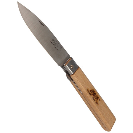 MAM Operario Pocket Knife with Blade Lock, Light Beech Wood (2036/3-A-B-LW)