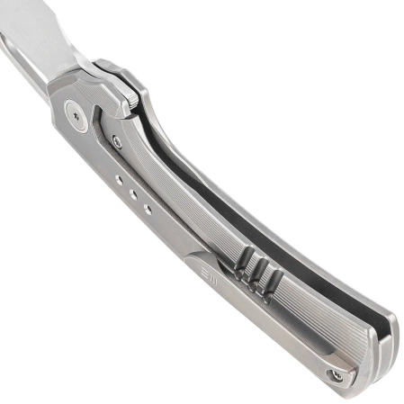 Nóż składany WeKnife Nefaris LE No 147/260 Gray/Flamed Titanium, Hand Rubbed Satin CPM 20CV (WE22040FA-1)