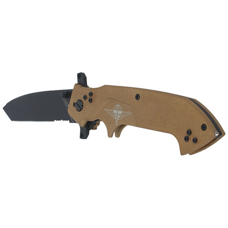 Extrema Ratio Glauca J1 Desert Aluminum Knife, Black MIL-C N690 (04.1000.0165/RVHCS)
