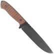 Za-Pas Expendable Brown Toxic Micarta, Black Cerakote NMV Knife