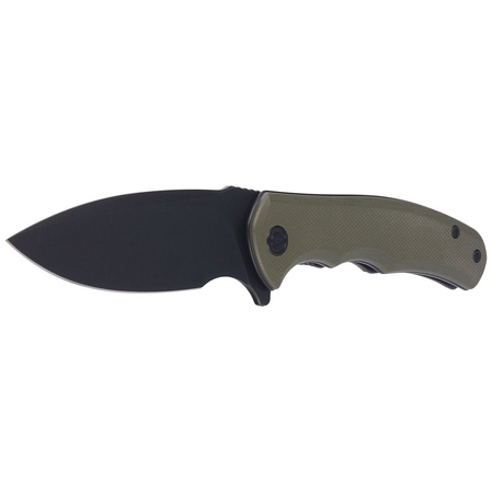 Civivi Mini Praxis Knife Green G10, Black Stonewashed D2 (C18026C-1)
