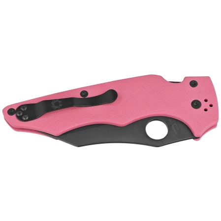 Nóż składany Spyderco Yojumbo Sprint Run Pink G10, Black DLC CPM S30V by Michael Janich (C253GPNBK)