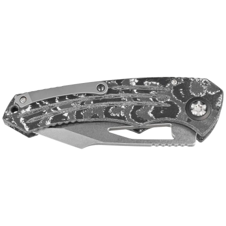 Nóż składany Heretic Pariah Manual White Camo Carbon Fiber, Stonewashed MagnaCut by Tony Marfione Jr.