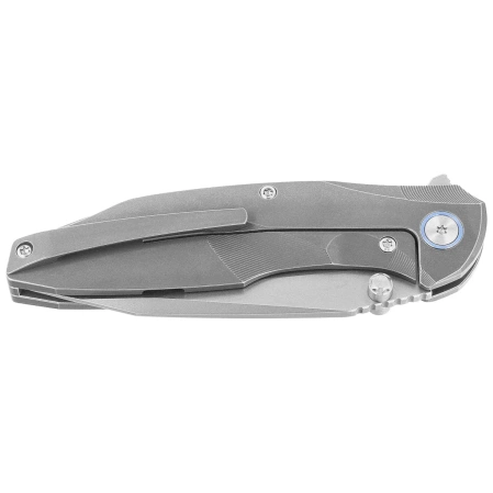 Remette RT-Cool Whale Knife Gray Titanium, Manual Fine Grinding Pearlescent M390 (RTCL-T2)
