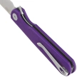 Bestechman Flick Knife Purple G10, Satin/Stonewashed D2 by Ostap Hel (BMK13B)