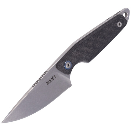 MKM Makro 1 Carbon Fiber Knife, Stonewashed M390 by Jesper Voxnæs (MKMA01-CF)