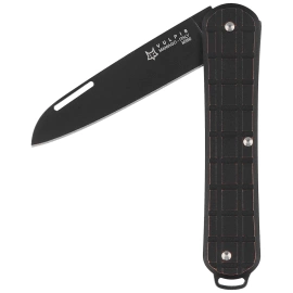 Fox Vulpis 130 LE No 053/250 Pocket Knife Grenade Pattern Black Copper, Black Stonewashed M390 (FX-VPGP130 COB)
