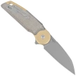 Fox Metamorphosis Green Micarta Knife, Acid Stonewashed M390 (FX-556-B4)