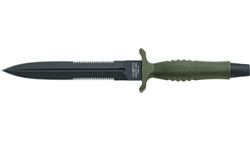FOX Veleno D/E Knife OD Green G10, Black Top Shield N690Co (FX-596 G10 OD AF)
