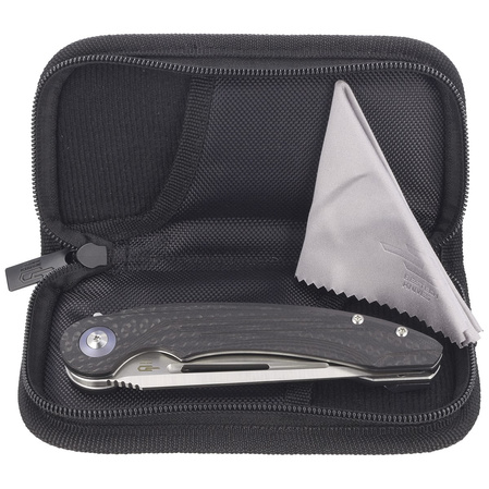 Bestech Knife Irida Carbon Fiber / Black G10, Satin 14C28N by Kombou (BG25D)