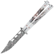 Nóż motylek Martinez Albainox Balisong White Templar 3D Design Steel, 3D Design 3Cr13Mov (02268)