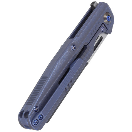 WE Knife Reiver LE No 027/260 Blue Titanium, Black Stonewashed CPM S35VN knife (WE16020-4)