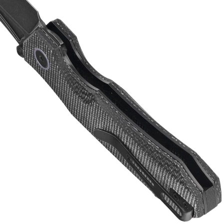 Nóż składany Remette Rhino MC319B Black Micarta, Black Titanium 14C28N