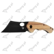 Bestech Knife Skirmish Natural Olivewood, Black Stonewashed 154CM (BL06C)