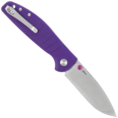 Bestechman Goodboy Jr. Knife Purple G10, Satin/Stonewashed D2 by Keanu Alfaro (BMK10C)