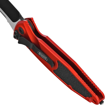 Nóż automatyczny Microtech Socom Elite Auto S/E Red Aluminium, Black M390 by Tony Marfione (160A-1RD)