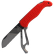 MAC Coltellerie Boat 2 Sailing Knife Red PP/TPE,  Satin W 1.4034 (MC BOT2.R)