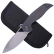 CIVIVI Anthropos Blue G10 / Carbon Fiber, Satin Finish by Elijah Isham (C903B)