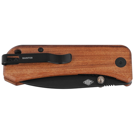 Nóż składany WE Knife Banter Cuibourtia Wood, Black Stonewashed CPM-S35VN by Ben Petersen (2004K)