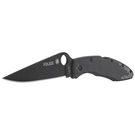 Nóż składany Spyderco Police Knife Black TiCN Stainless Steel, Black TiCN VG-10 by Sal Glesser (C07BKP)