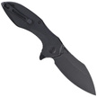 Kubey Knife Noble, Black G10, Dark Stonewashed D2 (KU236F)