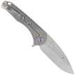 Nóż składany Medford Praetorian Swift FL Flipper Tumbled Blade, Blue Handle, Flamed HW/Clip, S45VN (MKFF2064TD-44TM-TFCF-Q4)