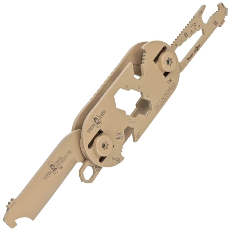 MultiTool Turq Gear Plankton Set (Tool No.1, 2, 3 ,4 ,Clips, T-25 Torx Bits, System-M srew set, washers) Ceracote Desert Sand