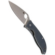 Spyderco Polestar G-10 Grey / BD1 PlainEdge Knife (C220GPGY)