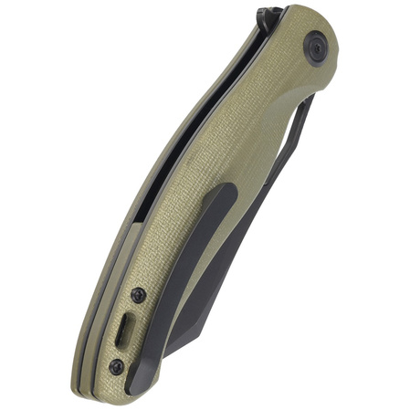Nóż składany Kubey Drake Green G10, Dark Stonewashed 14C28N by Maksim Tkachuk (KB239F)