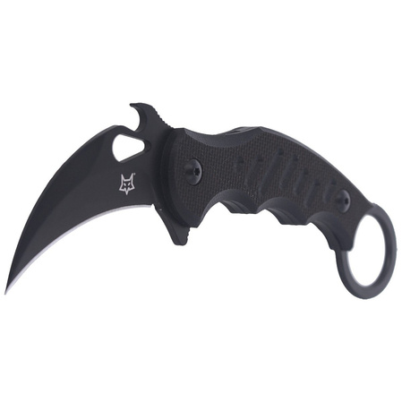 FOX Fixed Blade G10 Black, Black Idroglider (FX-598)