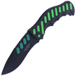 Nóż składany Herbertz Solingen Hit Black / Green Aluminium, Black Blade (565912)