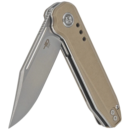 Nóż składany Bestech Syntax CP Beige G10, Stonewashed/Satin CPM 154CM by Todd Knife and Tool (BG41B)
